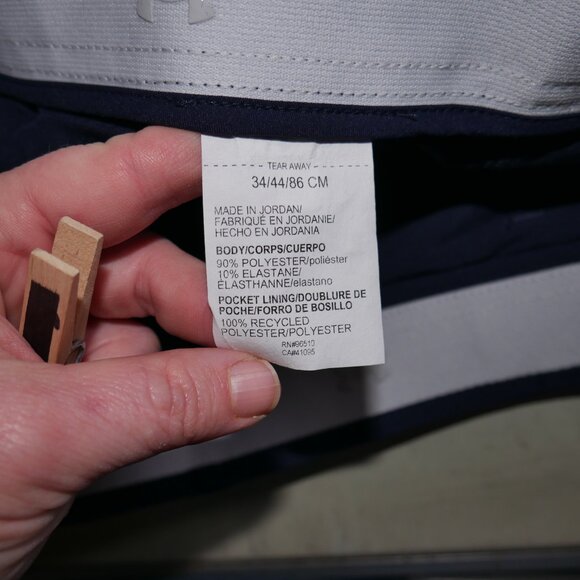 Under Armour Men's Performance Golf Shorts Size 34 Navy Blue NWT - Picture 11 of 11